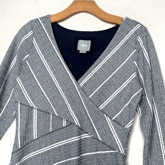 NWOT Anthropologie Maeve Amelia Column Stripe Dress Size Medium Sheath Career - Picture 7 of 10